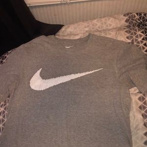 Grey Nike shirt